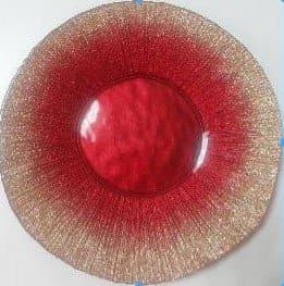 Блюдо "Фейерверк" 28 CM красное