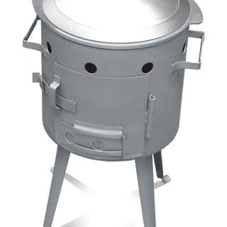 Учаг №12 для казана 12л,(t-2,0мм),460х460х390,Н=570 Д=406 ,съём.нож.кочерга ,колосник
